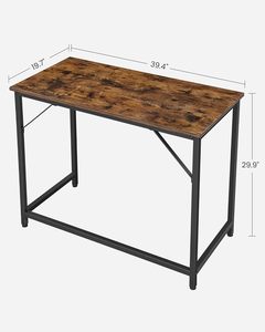 Large <strong>Computer</strong> <strong>Desk</strong> <strong>Stable</strong> and Beautiful Office <strong>Desk</strong> Easy Assembly Steel Frame Wood Alloy Steel Mail Order Packing - Product Image 2