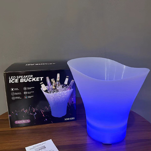 Venta caliente Led Bar Led Cubo de hielo Nuevo Light up Club Ware Cerveza Acrílico Minimalista Personalizado Cubo de hielo Altavoz - Product Image 3