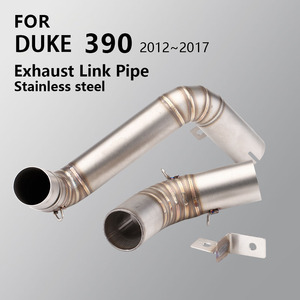 Slip on for <strong>RC</strong> <strong>DUKE</strong> <strong>125</strong> 200 250 390 Duke390 RC390 2012-2017 Motorcycle Exhaust Modify Titanium Alloy Middle Link Pipe 51MM Tube - Product Image 2