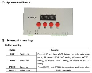 Controlador LED programable de tarjeta SD con software LEDEdit RGB RGBW K1000C, píxel SPI de diente azul WS2811 WS2812, K1000C - Product Image 4