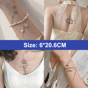 XB lâu dài thảo dược nước trái cây bán vĩnh viễn người đàn ông cô gái cánh tay cơ thể vẻ đẹp thực tế không thấm nước tạm thời giả hình xăm Stencil Sticker - Product Image 3