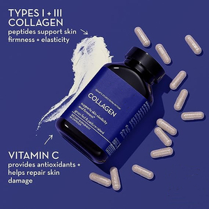 OEM/ODMマルチコラーゲンホワイトニングカプセル-タイプI、II、III、V & <span class=keywords><strong>X</strong></span> | 髪、肌のためのビオチン & ビタミンCと加水分解ブレンド