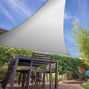 Dreieckige Sonnenschutz Segel Kühlung Sonnenschutz Segel im Freien wasserdicht Garten Sonnenschutz net3 * 3*3 blau
