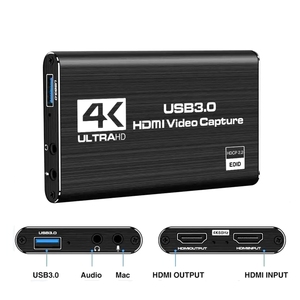 可靠的便携式4K USB 3.0视频转换器1080P 60fps游戏流媒体直播录制音频采集卡DC交流输入 - Product Image 2