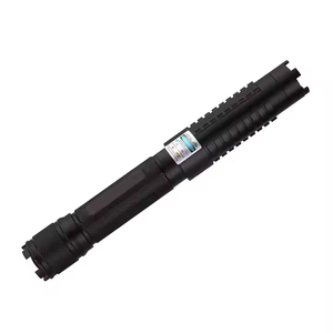 Hochleistungs-Laserpointer-Fernbedienung mit schwarzem Kupfers tift <span class=keywords><strong>5</strong></span> Muster Blaulicht batterie betrieben