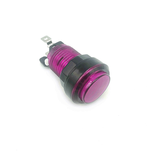 32mm Purple Color Small Round Illuminated <strong>Push</strong> <strong>Button</strong> Switches for Arcade Game Machine - Product Image 5
