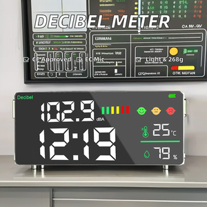 Medidor DB electrónico 4 en 1, instrumento de nivel de sonido, dispositivo de medición de ruido de decibelios retroiluminado con LED, 1 año de garantía, máquina electrónica - Product Image 5
