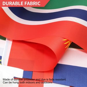 Ustom-Soporte de metal duradero con puntas, Bandera Nacional con banderines triangulares para niños, fieltro de lino de México, Alemania y Ghana - Product Image 6