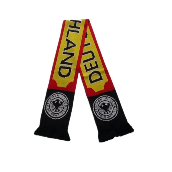 Hot Sale Custom Printing Football Club Scarf Jacquard Design Custom Soccer Scarf for Fans