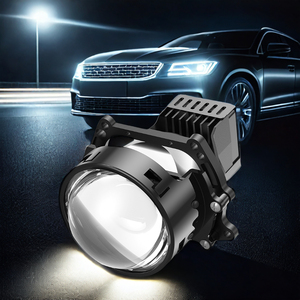 Aurora Bi <strong>Led</strong> Lens Projector Car <strong>LED</strong> Fog Lamp 55W 60W High Low Beam Waterproof 3inch Driving Fog Light for Car Motorcycle - Product Image 1