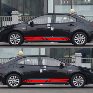 フォード<span class=keywords><strong>F150</strong></span>ラプターラリアット限定ピックアップトラックビニールカバーベッドサイドステッカーカーストライプスタイルの装飾デカールロゴオートアクセサリー