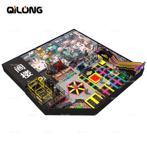 QILONG New Design kids trampolino park fitness per adulti-trampolino indoor multifunzionale