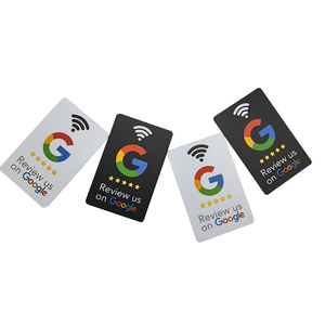Chip de código QR personalizado NFC Tarjetas de visita para redes sociales Revisión de Google Tap to Card para reseñas de Google Frecuencia de 13,56 MHz a prueba de agua - Product Image 2