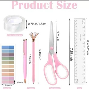 Bán Buôn Sinh Viên Văn Phòng Phẩm Thiết Lập <span class=keywords><strong>Stapler</strong></span> Kéo Băng Dispenser Staple Pin Cho Sinh Viên Và Nhân Viên Văn Phòng - Product Image 3