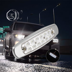 <strong>Led</strong> Truck Side Lights Amber Clearance Marker Car Lighting <strong>Red</strong> Marker Trailer Lights Universal Oval Shape 12V <strong>24V</strong> ABS 2 Years / - Product Image 1