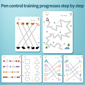 Trẻ em đầu tiên tái sử dụng học tập Cuốn sách di động phát triển não công cụ tăng cường tập trung và kỹ năng vận động - Product Image 4