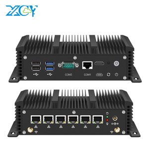 Xcy Mini PC pfsense 6 Lan 3865u 2955U i5 4200U I7 4500U tường lửa VPN không quạt máy chủ mềm <span class=keywords><strong>Router</strong></span> Com 4 * USB - Product Image 1