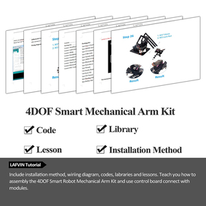 LAFVIN PS2 Joystick 4DOF Acryl spielzeug Roboter Mechanische Arm klaue Kit für r3 Roboterarm Ausbildung für Arduino