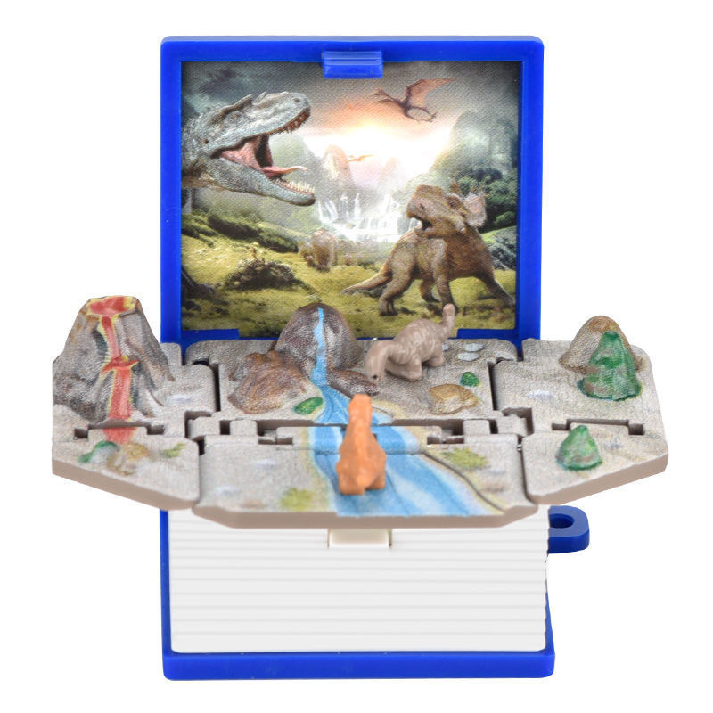 Emballage en sachet OPP motif dinosaure bleu