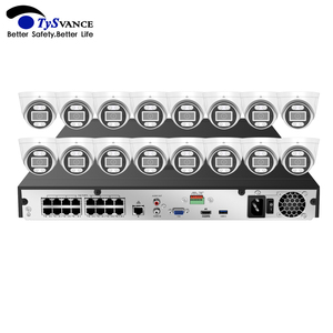 16CH 8MP Smart Dual Light IP POE Sistema de cámara Guard Viewer OEM Audio 8CH 4CH Seguridad Torreta Cámara de red CCTV 4K NVR Kit - Product Image 1