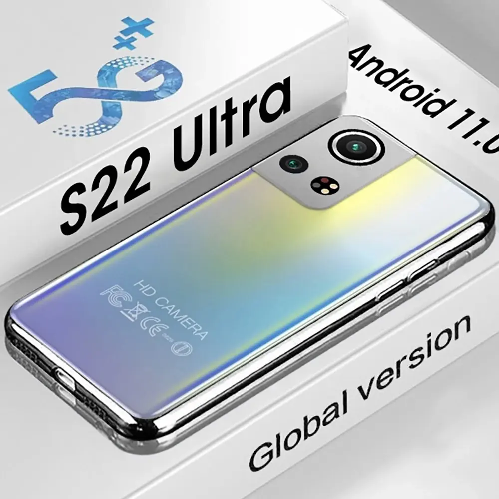 베스트 셀러 잠금 해제 S22 5g 스마트 폰 6.7 인치 전체 화면 16 + 512GB 안드로이드 휴대 전화 얼굴 ID 휴대 전화 휴대 전화
