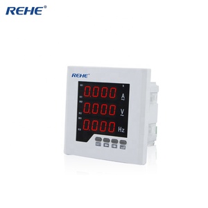 Power Distribution Cabinet Use 96*96mm Single Phase Digital Analog Amp Volt and Frequency Combined Meter