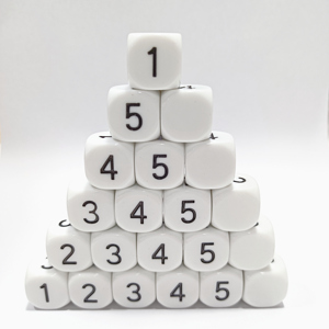 Acrylic 16mm D6 Number Multicolor Dice for Education Board <strong>Game</strong> Four Rules of Arithmetic Corner Custom Family Playing <strong>Game</strong> Set - Product Image 5