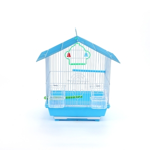 小さな鳥のためのプラスチックトレイ付き小型屋外屋内金属鉄鳥かご中国卸売輸送 - Product Image 2