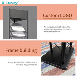 Yeni tasarım taş bak standı 20x120 lastik sergileme standı taş blok ekran mermer standı masa taş vitrin rafı - Product Image 4