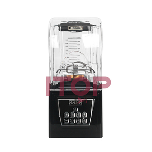 2200w 2L otomatik en iyi Bar CE ticari mikser meyve mikser sıkacağı ile ses geçirmez kapak paslanmaz çelik bıçak 110 V - Product Image 4