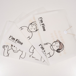 Carpeta de archivos de plástico PP de Color de dibujos animados con bolsillos personalizados, organizador de archivos en expansión, soporte para documentos, bolsa de almacenamiento de archivos - Product Image 1