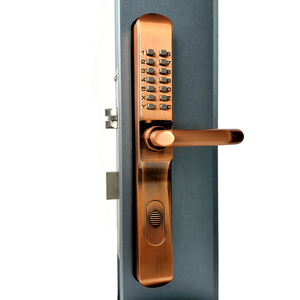 Outside Narrow Aluminum Door <strong>Lock</strong> 14 <strong>Keys</strong> Push Button Passcode Waterproof Antifreezing Mechanical <strong>Lock</strong> - Product Image 5