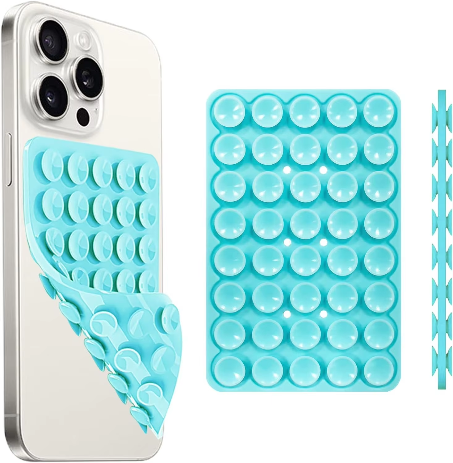 Sky Blue 40 Double sided suction cup 100*64MM