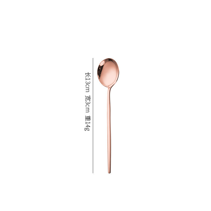 Rose gold tea spoon