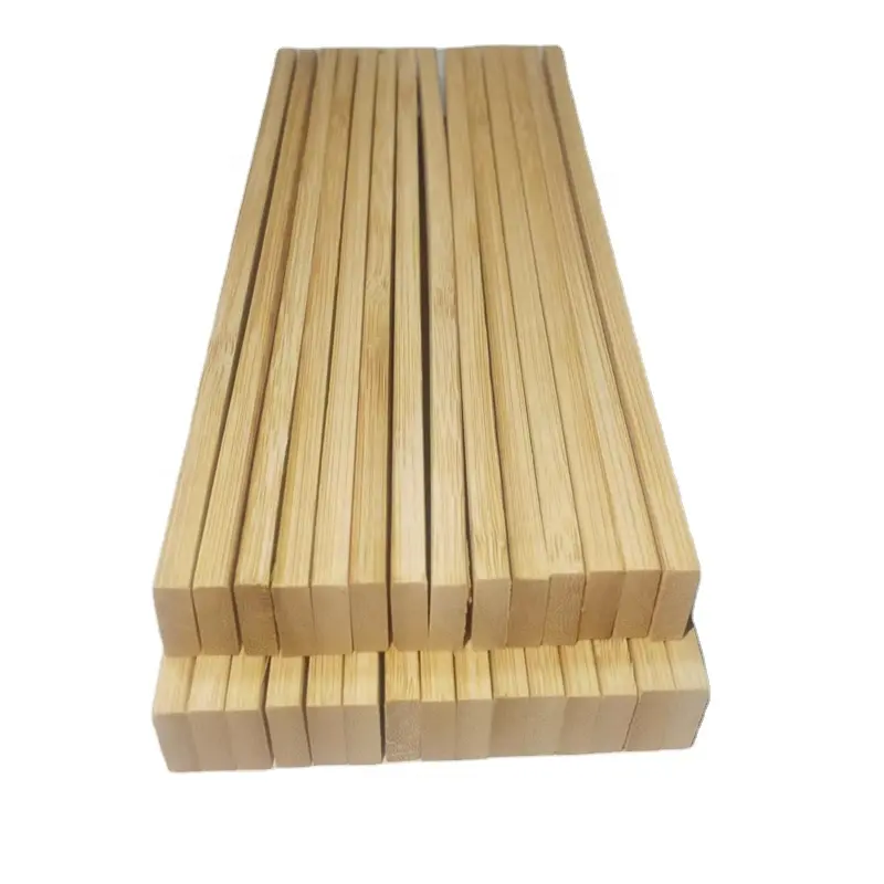 Palillos de bambú cuboide, fabricación de cucharas, materias primas de bambú, venta al por mayor de fábrica