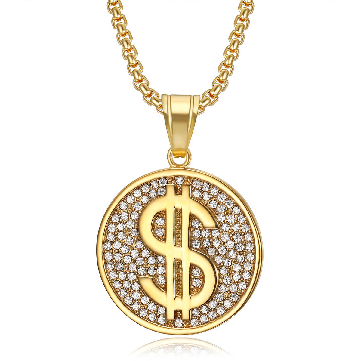 Gold Single Pendant Without Chain