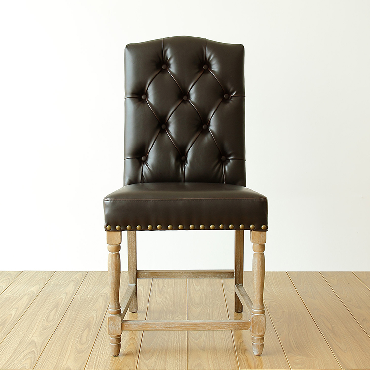 Wholesale chaise italienne design modern black wooden dining living room study restaurant kitchen chair leather