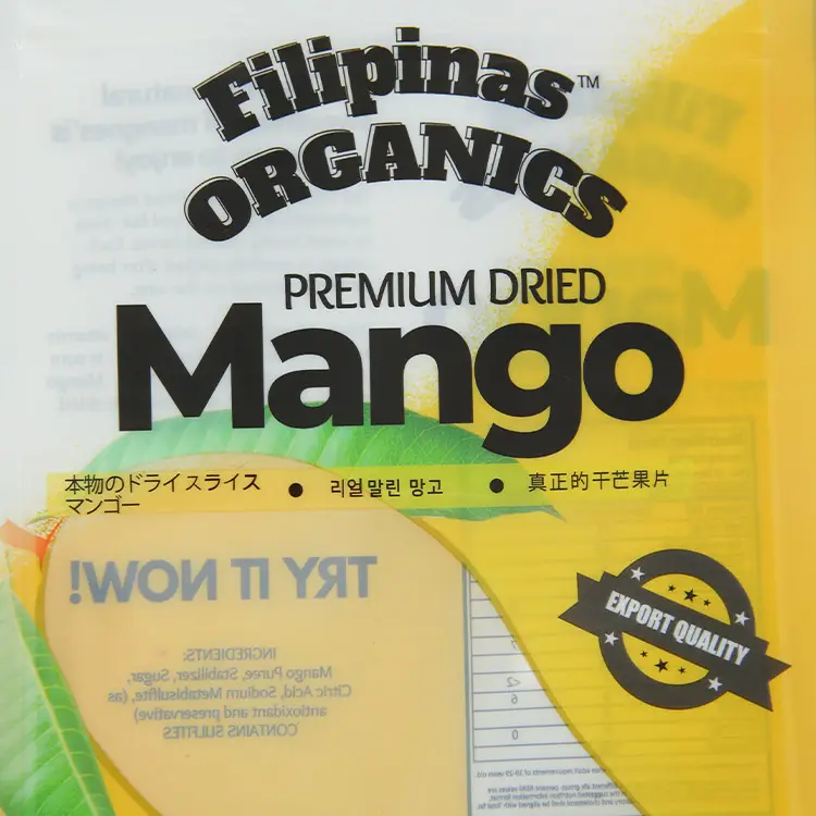 Toptan düz kese dondurulmuş özel açılıp kapanabilir meyve gıda zip ambalaj laminat plastik poşetler dondurulmuş çanta vakum mango