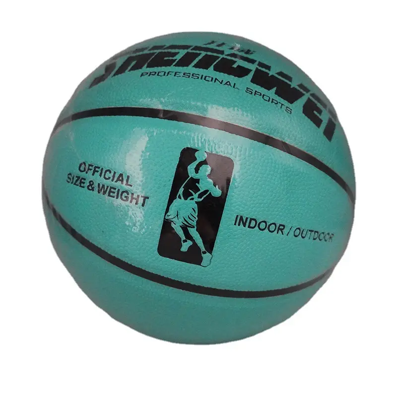 Ballon de basket-ball en caoutchouc mousse à canal profond, de taille et de couleur personnalisable, ballon de basket en cuir PU