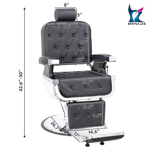 Masaj ile hidrolik Tilt uzanmış berber koltuğu-Salon ve ev kullanımı için dayanıklı Metal yapı Modern tasarım - Product Image 6