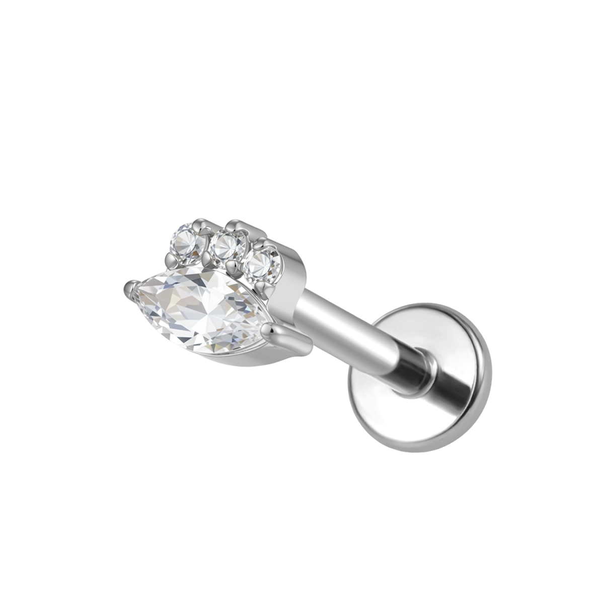 Argento T-LAB021-IN-WGT1.2*8+4-CLCZ-1475
