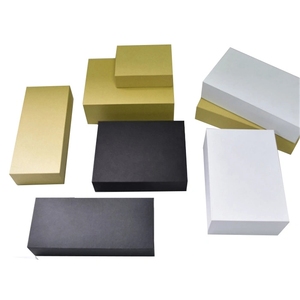 Caja de cartón fuerte de papel brillante con impresión personalizada, conjunto de cajas de regalo con tapa transparente, venta al por mayor - Product Image 5