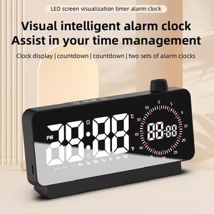 LED Digital Wecker mit Countdown Timer & Nachtlicht Multifunktion ale Snooze für Schlafzimmer Moderne Wohnkultur mit Kalendern - Product Image 2