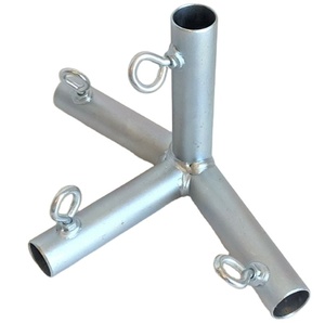 Tùy Chỉnh Lều Lắp Ống Tán Kết Nối 4-5 Cách Thép Mạ Kẽm Lều Khung Lều Phụ Kiện Đường Ống - Product Image 1