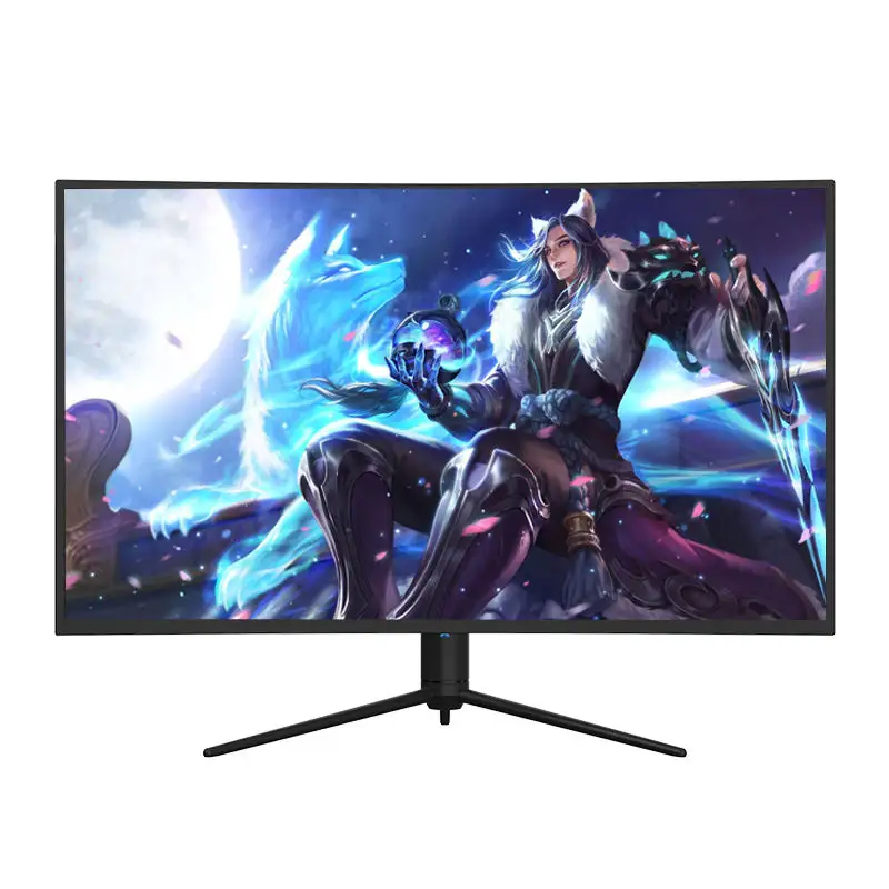 Monitor LCD curvo para juegos de PC, monitor led de ordenador de escritorio, FHD, Resolución 21, 24, 27, 32, 34 pulgadas, 2K, 4K, 75hz, 144hz, venta al por mayor de fábrica