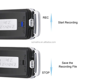 Grabadora de sonido de voz USB 8G con batería de litio incorporada Mini grabadora de sonido de voz portátil profesional 192Kbps/384Kbps UBS2.0 - Product Image 2