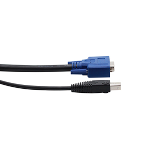 Cable de interruptor KVM de bus serie universal de 1,5 m Monitor Cable adaptador VGA SVGA estándar de 15 pines 2 en 1 serie universal - Product Image 4