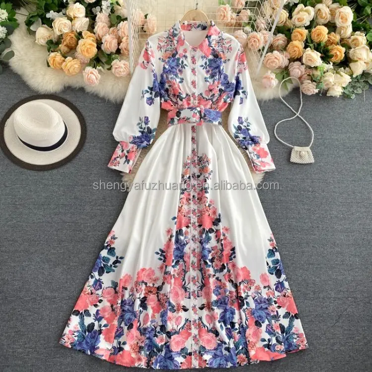 Summer hot selling women's dress temperament lady dress party holiday women's dress long skirts