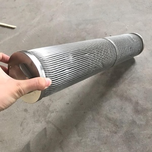 Gefaltete Filter patrone aus gesintertem Draht geflecht aus Edelstahl