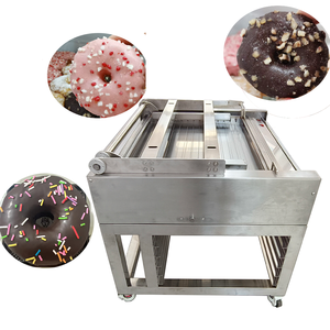 Ekmek kullanımı Donut ekmek tatlı çörek makinesi çikolata şeker krem kaplama cam makinesi - Product Image 2